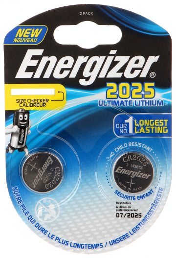 LITIJA BATERIJA BAT-CR2025-LITHIUM*P2 ENERGIZER